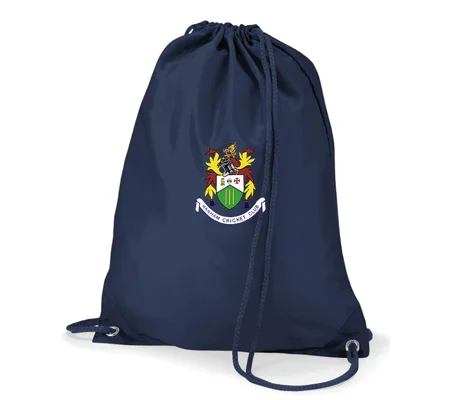Hanham CC Drawstring Bag - Navy