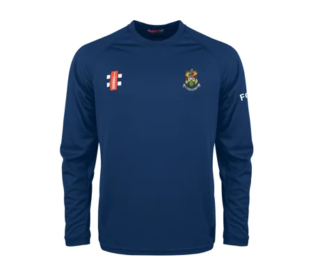 Hanham CC Gray Nicolls Matrix V2 L/S Tee Shirt - Navy