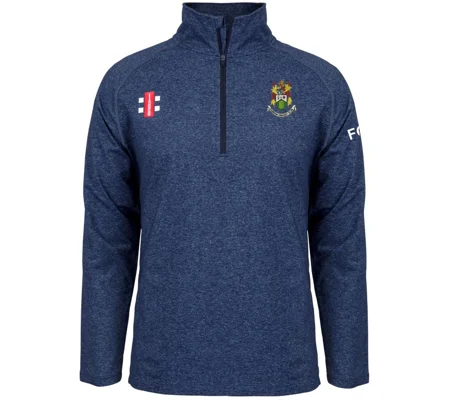 Hanham CC Gray Nicolls Velocity Midlayer 1/4 Zip - Navy