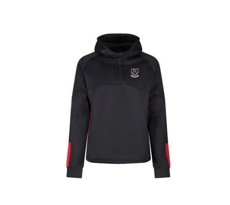 Barton Hill Rugby Edge Pro Hoodie - Black/Red