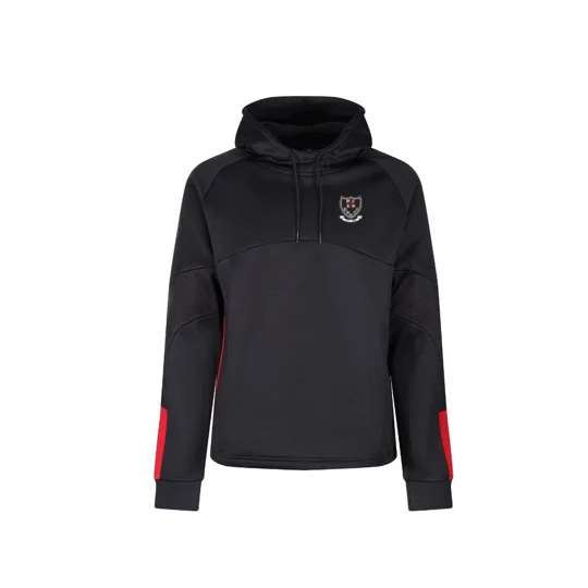 Barton Hill Rugby Edge Pro Hoodie - Black/Red