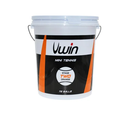 Uwin Stage 2 Orange Tennis Balls - Bucket of 72 balls