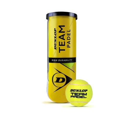 Dunlop Team Padel Balls - 3 Ball Tube