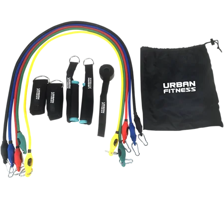 Urban Fitness 11pc Resistance Tube Set