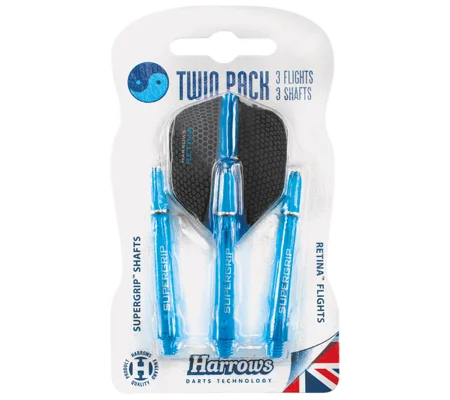 Harrows Twin Pack Dart Flight/Shafts
