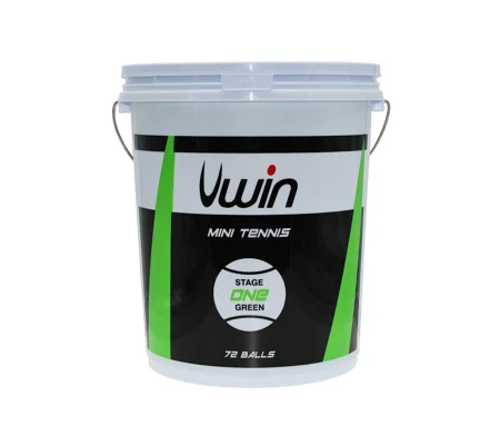 Uwin Stage 1 Green Tennis Balls - Bucket of 72 balls