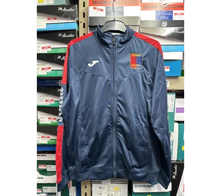 Clearance Mendip Broadwalk FC Tracktop - Navy/Red