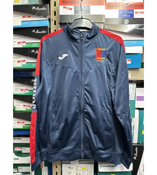 Clearance Mendip Broadwalk FC Tracktop - Navy/Red