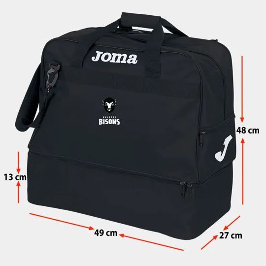 Bristol Bisons Joma Training III Holdall - Black