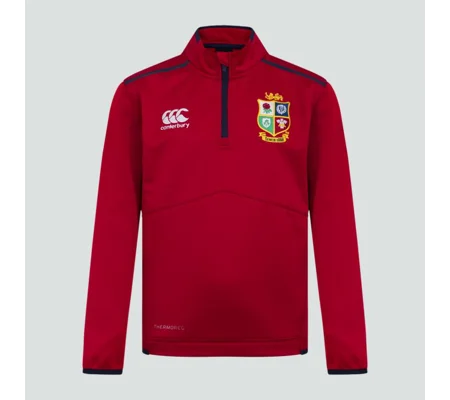 Canterbury Lions Juniors 1/4 Zip Fleece - Red