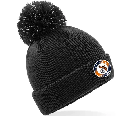 BSYFC Junior Bobble Hat - Black