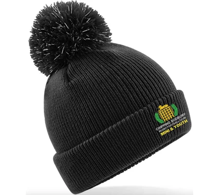 Chipping Sodbury RFC Bobble Beanie Kids - Black