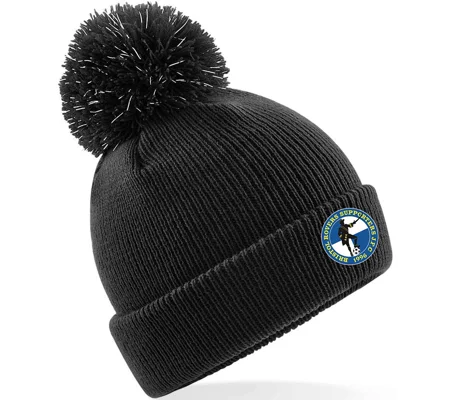 Bristol Rovers Supporters Reflective Beanie Kids - Black