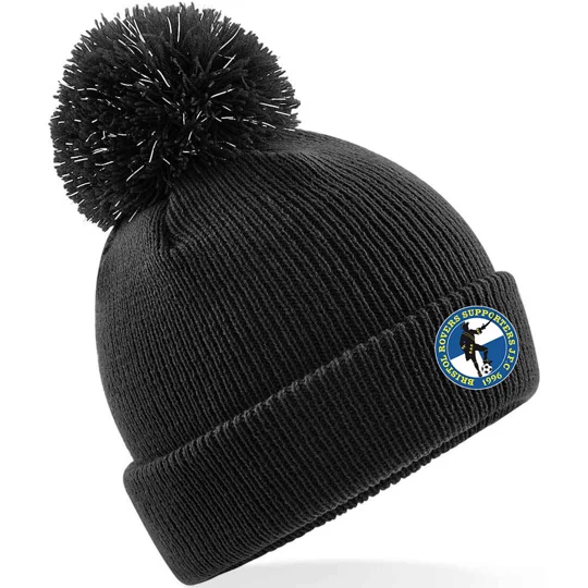 Bristol Rovers Supporters Reflective Beanie Kids - Black