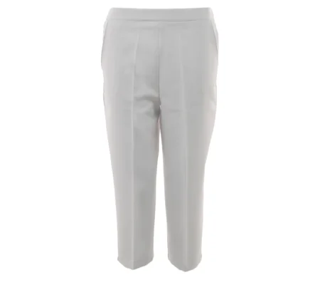 Crop Trousers - Ladies - White