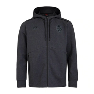 Canterbury Lions Mens Full Zip Tech Hoodie - Grey