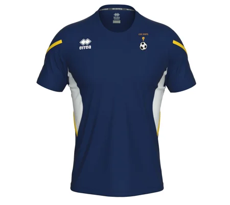 Logic Sports Coach Errea Curtis Tee - Navy/White/Yellow