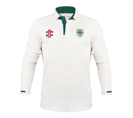 Coalpit Heath CC Gray Nicolls Pro Perf V3 L/S - Ivory/Green