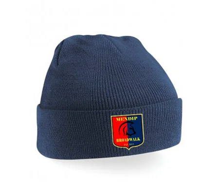 Mendip Broadwalk - Navy Turn up Hat Adults