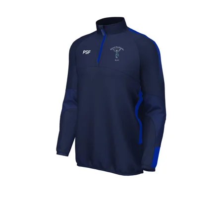 Bristol Harlequins RFC Edge Pro 1/4 Zip - Navy/Royal