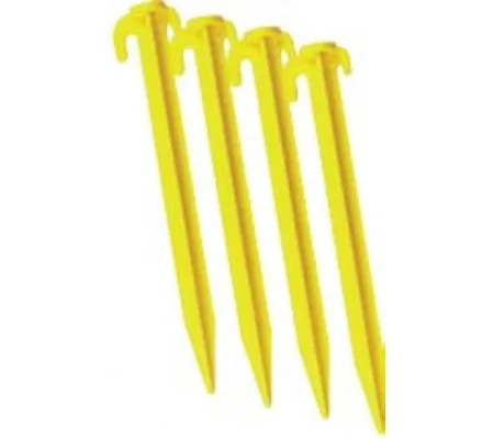 PLASTIC GROUND PEGS - (PACKET OF 10)