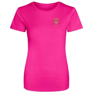 Whitehall RFC Ladies T-Shirt - Hyper Pink (Pink Logo)