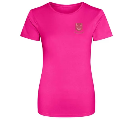 Whitehall RFC Ladies T-Shirt - Hyper Pink (Pink Logo)