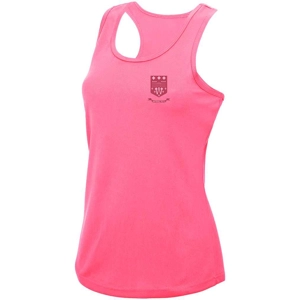 Whitehall RFC Vest Ladies - Electric Pink (Pink Logo)
