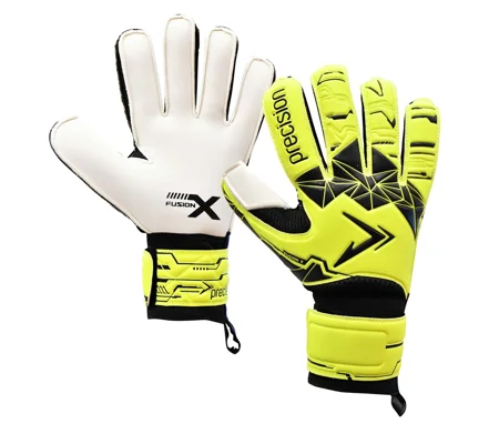 Precision Junior Fusion X Flat Cut Essential Goalkeeper Gloves