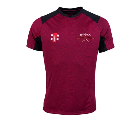 BWIPCC Gray Nicolls Pro T20 S/S Shirt - Maroon/Black