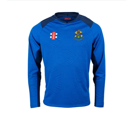 Hanham CC Gray Nicolls Pro T20 L/S Shirt - Navy/Royal