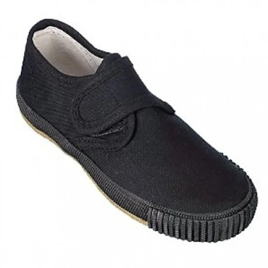 BLACK VELCRO PLIMSOLL / daps