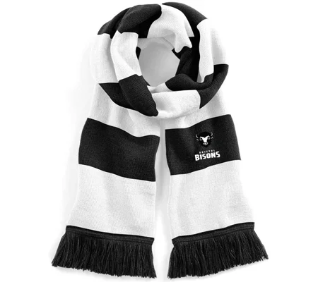 Bristol Bisons RFC Scarf - Black/White