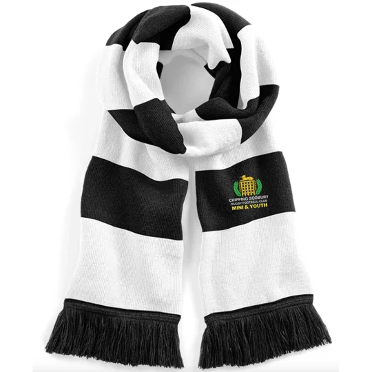 Chipping Sodbury RFC Scarf - Black/White