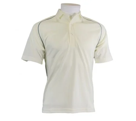 Cricket Shirt Green Piping