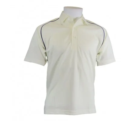 Cricket Shirt Navy Piping