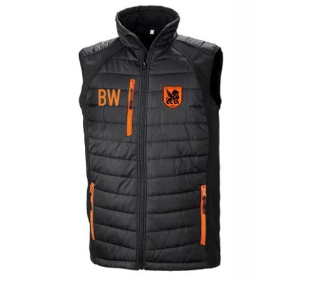 BW-HC Compass Padded Gilet - Black/Orange