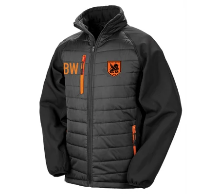 BW-HC Compass Padded Jacket - Black/Orange