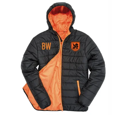 BW-HC Soft Padded Jacket - Black/Orange