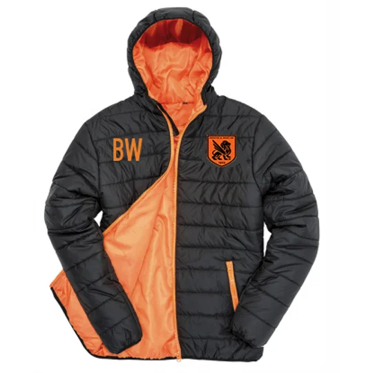 BW-HC Soft Padded Jacket - Black/Orange