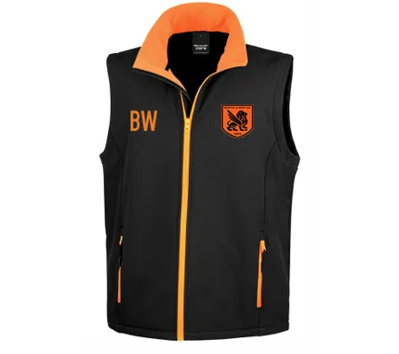 BW-HC Ladies Softshell Gilet - Black/Orange