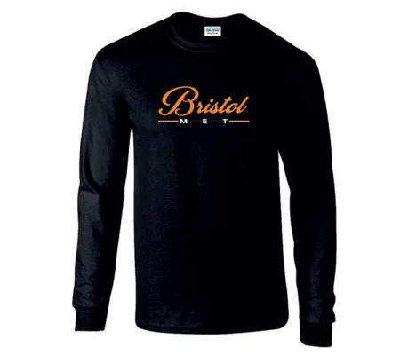Bristol Met Basketball 2 Gildan L/S Tee - Black