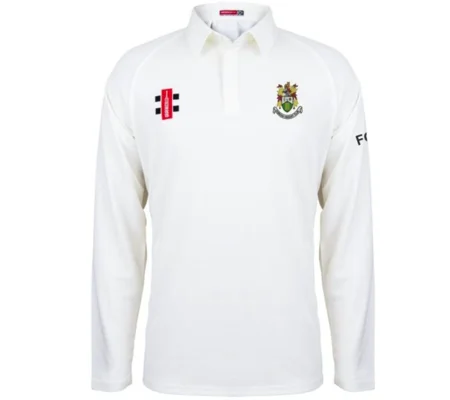 Hanham CC Gray Nicolls Matrix V2 L/S Shirt - Ivory