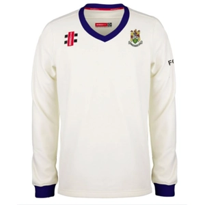 Hanham CC Gray Nicolls Pro Performance Sweater - Ivory/Navy