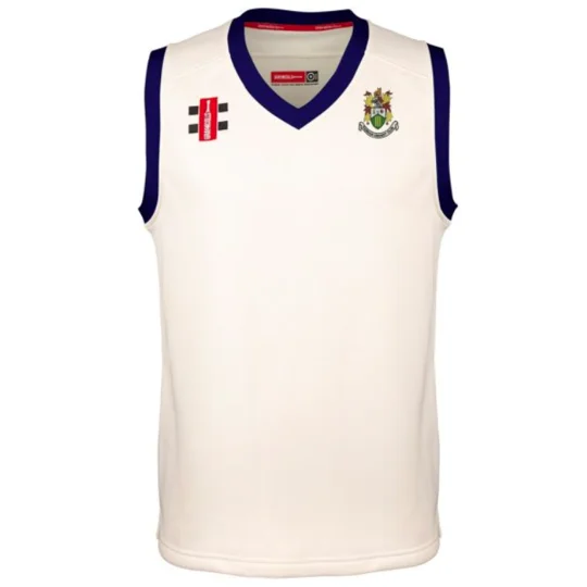 Hanham CC Gray Nicolls Pro Performance Slipover - Ivory/Navy