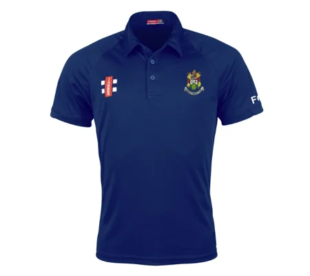 Hanham CC Gray Nicolls Matrix V2 Polo Shirt - Navy