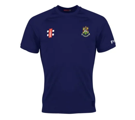 Hanham CC Gray Nicolls Matrix V2 S/S Tee Shirt - Navy