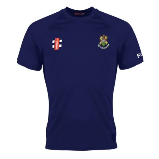 Hanham CC Gray Nicolls Matrix V2 S/S Tee Shirt - Navy