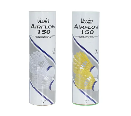 Uwin Airflow 150 Badminton Shuttlecocks (Tube of 6)