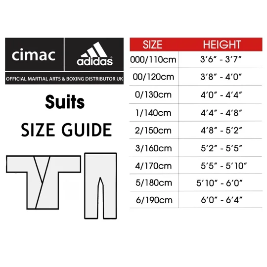 BKC ADIDAS ADISTART KARATE UNIFORM - 7OZ